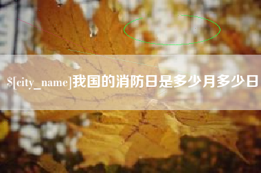 福安我国的消防日是多少月多少日