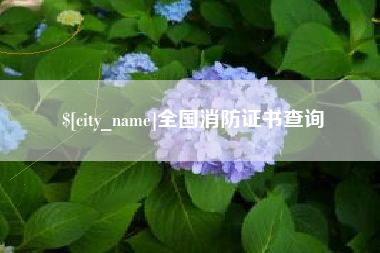 福安全国消防证书查询