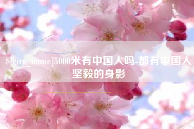福安5000米有中国人吗-都有中国人坚毅的身影