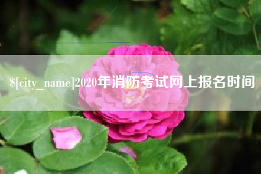 福安2020年消防考试网上报名时间