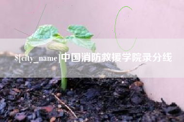 福安中国消防救援学院录分线