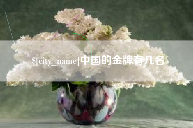福安中国的金牌有几名
