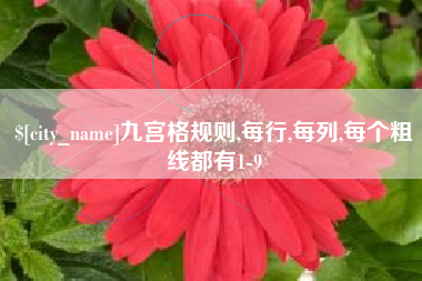 福安九宫格规则,每行,每列,每个粗线都有1-9