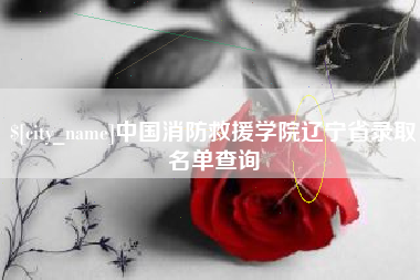 福安中国消防救援学院辽宁省录取名单查询