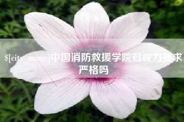 福安中国消防救援学院对视力要求严格吗