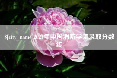 福安2021年中国消防学院录取分数线