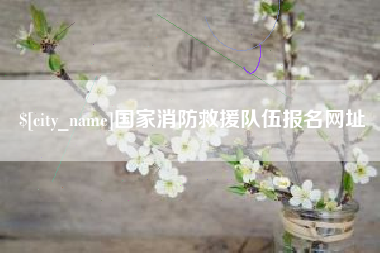 福安国家消防救援队伍报名网址