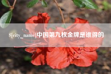 福安中国第九枚金牌是谁得的