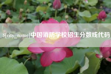福安中国消防学校招生分数线代码
