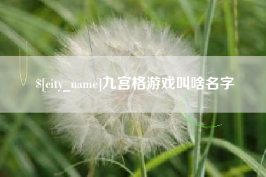 福安九宫格游戏叫啥名字