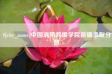 福安中国消防救援学院新疆录取分数