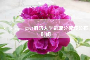 福安2024消防大学录取分数线公布时间