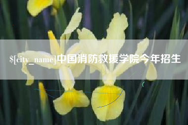 福安中国消防救援学院今年招生