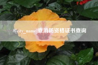 福安查消防资格证书查询