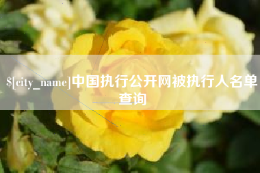 福安中国执行公开网被执行人名单查询