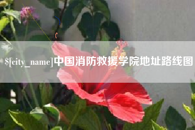 福安中国消防救援学院地址路线图