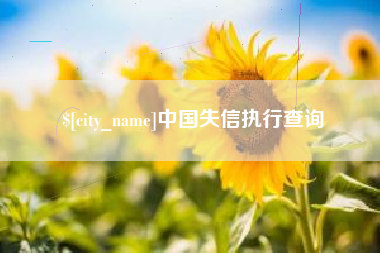 福安中国失信执行查询