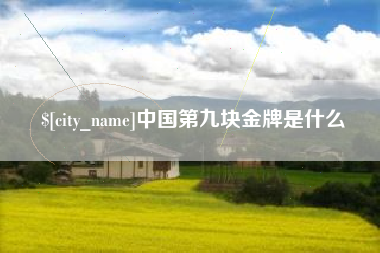 福安中国第九块金牌是什么