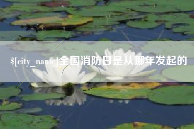 福安全国消防日是从哪年发起的
