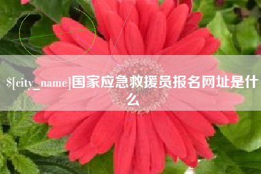 福安国家应急救援员报名网址是什么