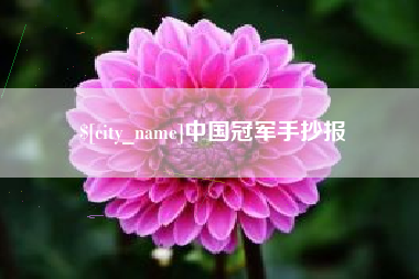 福安中国冠军手抄报
