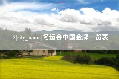 福安冬运会中国金牌一览表