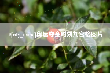 福安奥运夺金时刻九宫格图片
